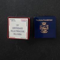 Moneta 200 Lire del 1994, 180 anniv. Arma dei CC