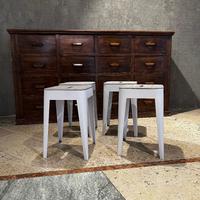 Sgabello ferro legno