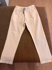 Pantalone bimbo 10 anni bianco Eleventy