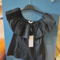 Top nero Sandro Ferrone spalle scoperte – nuovo co