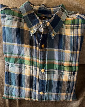 Camicia polo Ralph Lauren in lino