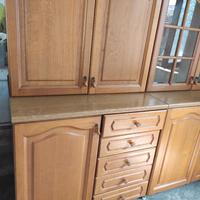 mobile cucina in rovere massiccio
