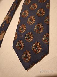 Valentino,cravatta vintage seta pura