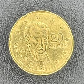 Collectible Coin 20 Euro Cents 2002 KM# 185 🇬🇷
