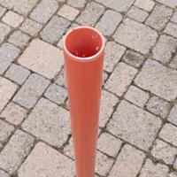 Tubo in PVC arancione 1 m x 5 cm