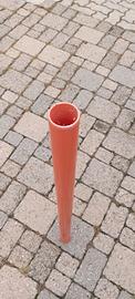 Tubo in PVC arancione 1 m x 5 cm