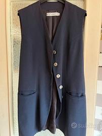 Gilet Lungo Elegante PINKO - Blu Notte / Nero