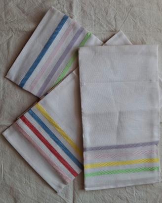 3 strofinacci cucina misto lino