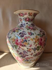 Vaso Ceramica Decorato Thomas Ivory
