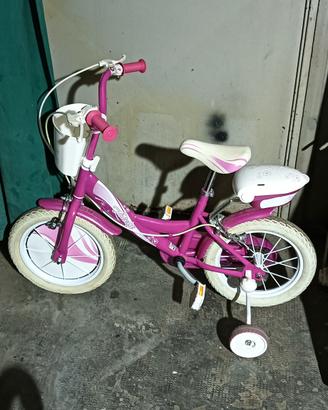 Bici per bambina 2/4 anni con rotelle