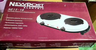 Fornello elettrico a doppia piastra