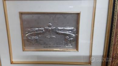 quadro in argento raffigurante San Pietro