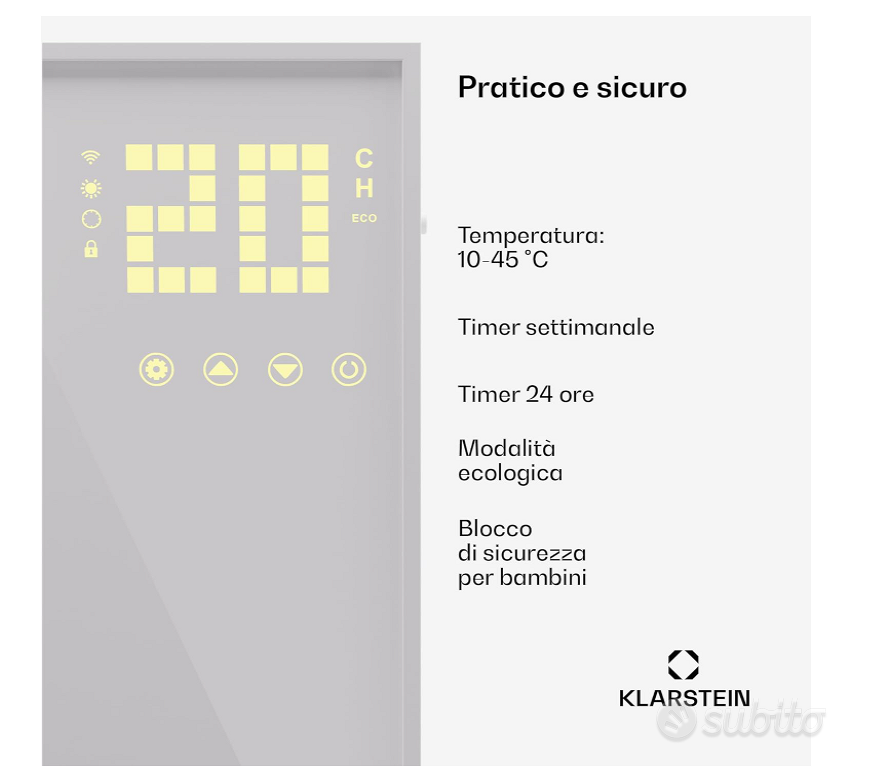 Klarstein Stufa Elettrica Infrarossi BasB0CN6Y73SJ - Elettrodomestici In  vendita a Mantova