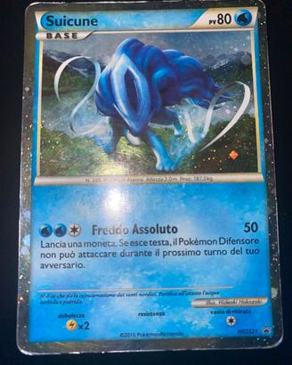 Suicune Holo (HGSS 21) HGSS Black Star Promos GOOD