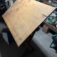 Tecnigrafo in legno. Anni 50/60.