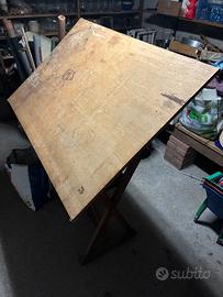 Tecnigrafo in legno. Anni 50/60.