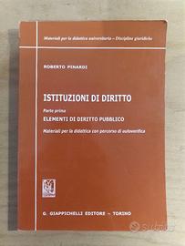 Libro Istituzioni di diritto. Pinardi.