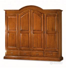 Armadio 4 ante in legno