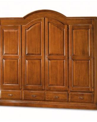 Armadio 4 ante in legno