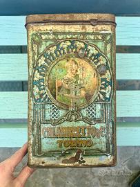 Scatola Latta Liberty 1910 chiambretto & C Torino