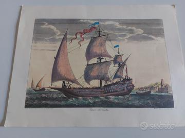 Stampe da collezione- Soggetto "Velieri del 1700