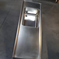 Lavello in aciao inox dx 1600x60.
