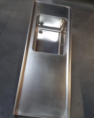 Lavello in aciao inox dx 1600x60.