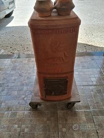 Stufa antica in terracotta "Fumisteria Forlivese"