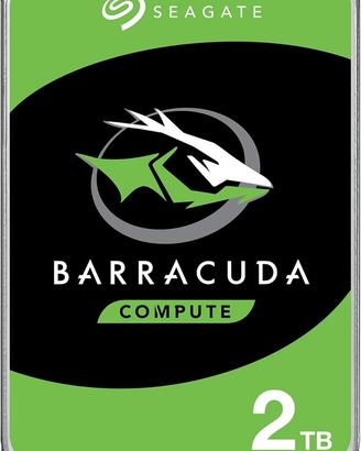 Seagate BarraCuda 2TB, Unità disco interna, 3.5",