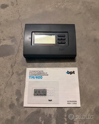 Termostato programmabile BPT TH/400 con manuale