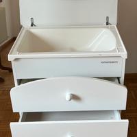 Fasciatoio bagnetto con cassettiera