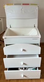 Fasciatoio bagnetto con cassettiera