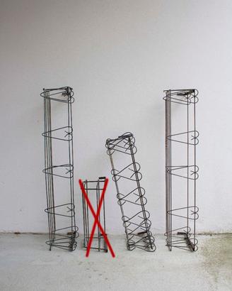 Fioriere vintage in ferro battuto decori a cuore