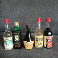 5 mini mignon liquori vintage amaro Filippi Sari 
