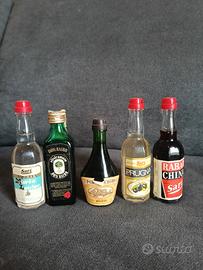 5 mini mignon liquori vintage amaro Filippi Sari 