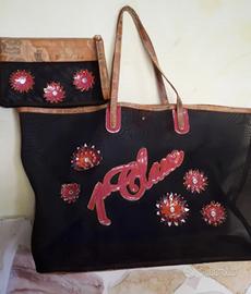 Borsa Alviero Martini trasparente capiente+pochett