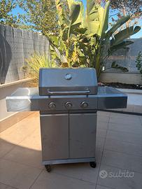 Barbecue a gas  bruciatori in acciaio inox – 9 kW
