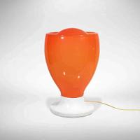 Lampada Carlo Nason Vetro Arancione Design anni 70