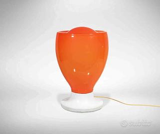 Lampada Carlo Nason Vetro Arancione Design anni 70