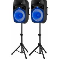 Vonyx VPS152A Set di Altoparlanti Attivi 1000 W 15