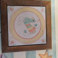 Mattonella Decorativa in Ceramica con Cornice 