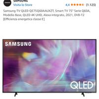 Tv samsung qled 75 pollici