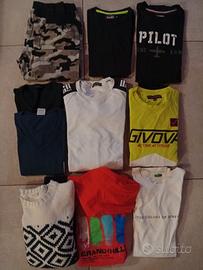 Kit 9 pz maglie invernali ragazzo 14-15 anni