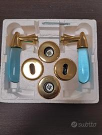 maniglia olivari ottone lucido vetro murano