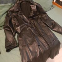 soprabito di pelle nero 