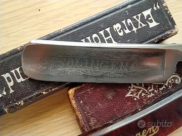 Rasoio vintage da barbiere con scatola 