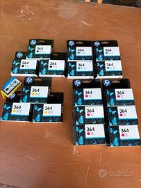 Cartucce HP364 nuove colori e nero