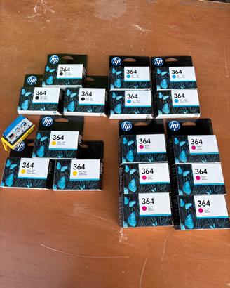 Cartucce HP364 nuove colori e nero