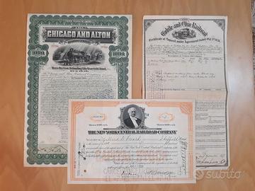 Obbligazioni ferrovie americane 1877-1928  treni
