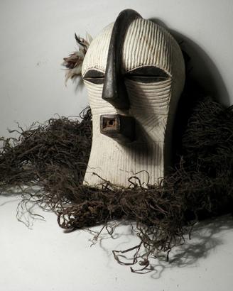 Maschera Kifwebe Songye 1970 arte tribale africana